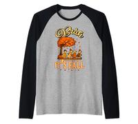 Pincel de Acción de Gracias y Otoño: Es una Especia de Calabaza y Ganso de otoño Camiseta Manga Raglan