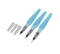 Pincel de agua Kuretake pincel acuarela 13 × 5 × 4 3 piezas recargable pincel de agua herramienta artesanal pintura acuarela caligrafía juego de tinta