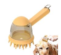 Pincel de baño para perros - Cepillo de champú perro | Fuerador de limpieza de mascotas con dispensador de jabón, cepillo para perros para jabón para perros de baño, cepillo de baño de perros portátil