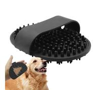 Pincel de baño para perros, peine de caza de gatos, 4.72x3.66x1.42 pulgadas herramienta de preparación para mascotas, diseño de doble cara, cerdas y dientes de metal, ideal para la hora del bañ