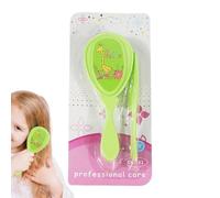 Pincel de bebé y juego de peine, peine de bebé y juego de pincel,Cepille de cabello de cerda de cerdas para el cabello para bebés Cepillo para bebés - Massage Ducha de ducha CARE SEGURIDAD Productos p