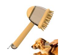 Pincel de champú para perros - Pincel de lavado de perros | Cepillos de baño de perros con dispensador de jabón con mango ergonómico suministros portátiles de preparación para mascotas para cachorros