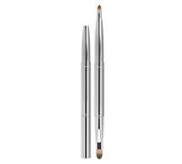 Pincel de labios para lápiz labial, pincel de delineador de labios | Cepillos de cejas de doble punta para sombra de ojos, cremas
