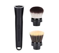 Pincel de maquillaje eléctrico, pincel de maquillaje giratorio automático con base y cabezales de pincel colorete Pinceles de maquillaje recargables