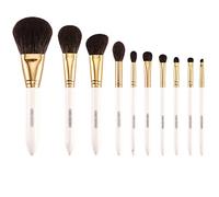 Pincel de maquillaje Golden Autumn 10PCS Pinceles set FoxGoatSynthetic Hair Pinceles profesionales