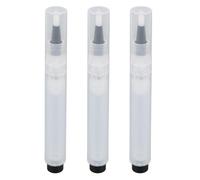 Pincel de maquillaje recargable bolígrafo portátil de contenedor cosmético transparente aplicador para dispensador de viajes de la base líquida Diseño amigable para viajes 3 piezas