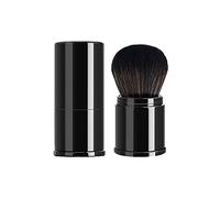 Pincel de maquillaje retráctil de viaje, para colorete, con cubierta para polvos, colorete, bronce, fluorescente, polvo (B, talla única)