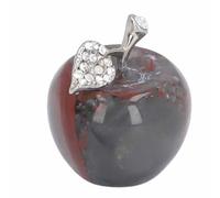 Pincel de papel curativo de manzana de cristal, estatua tallada perfecta, piedra de cristal restaura la confianza y la armonía en las relaciones, uso en