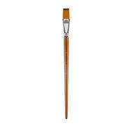 Pincel de pintura de acuarela al óleo, agarre de madera, 3 tipos de cabezales, opción de artista, cerdas de nailon, estudio de arte, arte ergonómico esencial