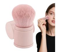 Pincel de polvo fijador, pincel de rubor retráctil, accesorio para fundación y colorete, aplicador compacto de ojos