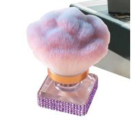 Pincel de polvo fijador | Pinceles y contorno | Herramienta de maquillaje ergonómica para contorno, iluminación y limpieza de uñas