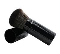 Pincel de rubor 4 pulgadas Retraso retráctil Pincel de viaje Bronceador de maquillaje portátil con cubierta para protector solar, bronceador, cosméticos en polvo ..