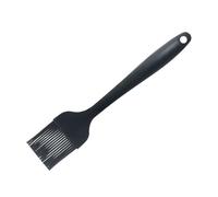 Pincel de silicona 100% negro, resistente al calor, ideal para cocinar, hornear y aplicar salsas o glaseados.