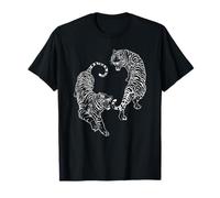Pincel de Tinta Sumi-e de Tigre japonés Retro, Arte gráfico Camiseta