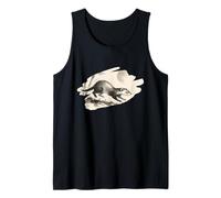 Pincel de tinta Sumi-e Ferret Moon Camiseta sin Mangas