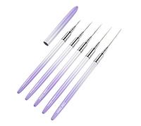 Pincel Delineador Para Decoración De Uñas Fina Pinceles Pintar En Gel UV Rayas Detalles Trazos Cortos Juego Diseño Artístico Líneas Alargadas Que Se Mezclan