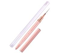 Pincel fino delineador - Pincel de rayas para arte de uñas con mango rojo, punta de precisión para colorear delicadas y líneas alargadas | Herramienta de cola larga para manicura, diseño de uñas