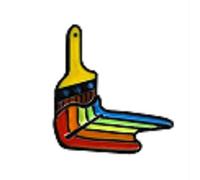 Pincel paleta unisex moda pincel tubo broche broche bolsa para niños sombrero accesorio insignia pincel elegante y popular conveniente and clever