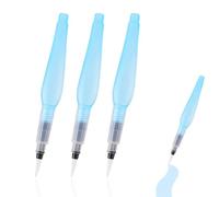 Pincel para acuarelar con depósito de agua, 3 pinceles de agua rellenables para pintar con acuarelas, calligrafia y handlettering, Brush pens pincel acuarela, Pincel de agua