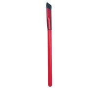 Pincel para cejas en ángulo profesional con cerdas de nailon suaves y de aluminio rojo, herramienta precisa para forma, rellenar y definir cejas con pomada o polvo, 14,3 cm