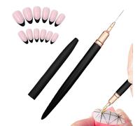 Pincel para delineador de uñas, 15 piezas, herramientas de rayas, juego de cerdas flexibles, mango de agarre duradero, pinceles profesionales para pintar uñas para diseño artístico, rayas, manicura