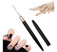 Pincel para delineador de uñas - Pincel de uñas de precisión para líneas y patrones, pincel de detalle fino para pintar uñas | Lápiz de uñas de agarre sencillo para diseños detallados, herramienta