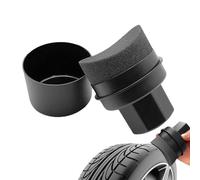 Pincel para pulir - abrillantador de neumáticos de Coche, Esponja aplicadora de Cera | Esponja para pulir neumáticos de Coche con Forma Curva, Cepillo de Esponja Curva para pulir neumáticos