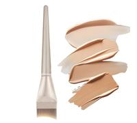 Pincel Plano Para Base De Maquillaje,Aplicador De Cosméticos Para Uso Húmedo Y Seco | Brocha De Base De Punta Plana | Para Mujeres Y Hombres, Amigos Y Compañeros, Para Mejillas, Debajo De Los Ojos,