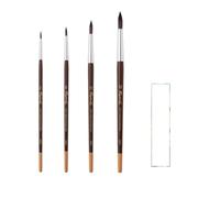 Pincel Raphael Acuarela Pequeño Gris Sintético 8351. N°2, 6,12,16 + 1 tarjeta