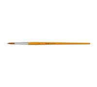 Pincel universal Marabu, tamaño 12, pincel de pelo sintético de madera certificada FSC, pincel redondo para acuarela, seda y pintura sobre vidrio, 01840000012