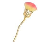 Pinceles de arte para uñas con cerdas suaves para quitar y quitar el polvo, elegantes pinceles en forma de rosa, limpieza eficaz