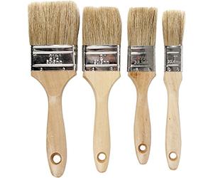 Pinceles de barniz, ancho: 2,5 - 6,3 cm, 4 asstd