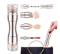 Pinceles De Maquillaje Facial - Herramienta De Belleza Retráctil Doble Extremo | Cepillo Retráctil de Viaje,Para Polvo De Ojos Corrector Mujeres Niñas
