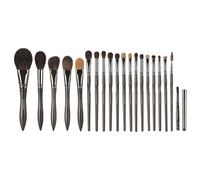 Pinceles de Maquillaje Juego completo de 20 brochas maquillaje Profesionales(marrón)