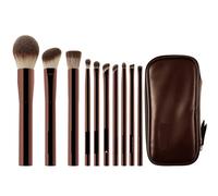 Pinceles de Maquillaje Set De Maquillaje 10 Piezas Con Polvos, Colorete, Base, Brocha For Sombras Ojos Profesionales
