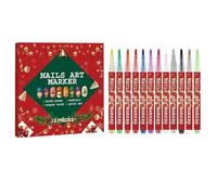 Pinceles De Pintura De Uñas - 12 Rotuladores De Manicura De Secado Rápido, Herramientas De Doodle Art De Larga Duración | Diseño De Uñas Para El Hogar, Decoración Del Salón De Belleza, Uso Crear