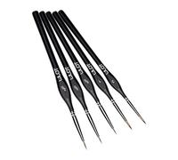 Pinceles de pintura para arte acrílico, aceite, acuarela, artículos de pintura., 5pcs detail paint brush（5/ 0,3/ 0, 2/ 0, 1, 3）, 5 unidades