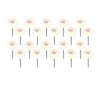 Pinceles de ruedas de pulido de pulido abrasivo para adornos de molienda joya de joyería rotativa cerámica arte de uñas 20pcs de 2.35 mm de lana