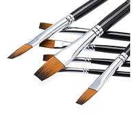 Pinceles Escoda Acuarela,Juego de 9 pinceles planos de nailon y acrílico, para acuarela acrílica.