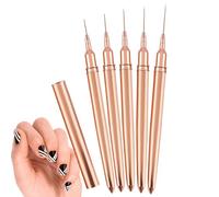 Pinceles finos, pinceles de rayas | Bolígrafo portátil para pintura artística con puntas de 5/8/13/20/25 mm, salón de uñas profesional y uso doméstico