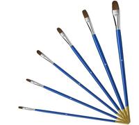 Pinceles Lengua de Gato para Pintura Acrilica Acuarela Oleo 6PCS, Lokaloka