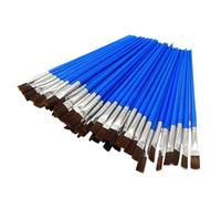 Pinceles para Pintura Juego de 100 Pinceles Nailon for Pintar Grafiti, acrílico, Acuarela, Suministros Arte Profesional, Varilla plástico, Tubo Aluminio, bolígrafo línea(A (Brown) 100pcs)