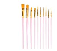 Pinceles para Pintura Juego de Pinceles, Pincel acrílico for Pintura al óleo y Acuarela, for Lienzo Roca con Rostro Humano, for Adultos, Artes Manualidades(Pink)