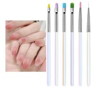 Pinceles para Uñas Artísticas | Pincel Delineador De Uñas | Herramienta De Manicura Para Delinear, Aplicar Y Pintar Esmalte En Gel Para Principiantes En Salón Doméstico