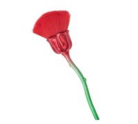 Pinceles para uñas de mango largo diseñados para quitar y quitar polvo en forma de rosa, cepillo de cerdas suaves para salón y hogar