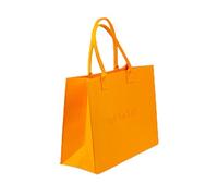 Pincho Bolso Tote Mujer Grande Bolso Shopper De Mano y Hombro, Tote Bag Mujer Tipo Fieltro Beige, Diseño C'est Chic, Base Con Fuelle y Asas Reforzadas (Naranja)