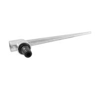 Pincho de aluminio con racor, ligero, resistente a la corrosión, ideal para fijaciones en construcciones y soporte de estructuras.