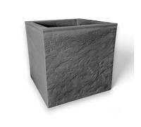 Pincho Jardinera Decorativa Grande para Interior y Exterior - Macetero Efecto Piedra de 30x30x30 cm, Ideal para Plantas Naturales y Orquídeas, Macetas Decorativas Modernas, 1 Unidad