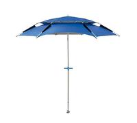Pincho Sombrilla playa grande Ø200 cm, antiviento hasta 35km/h, protección uv 50, materiales de calidad, tubo de aluminio, 8 varillas de fibra de vidrio, palo reclinable, incluye bolsa de transporte