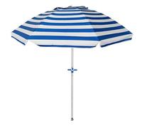 Pincho Sombrilla Playa Grande Ø200 cm, antiviento, protección UV 50, Materiales de Calidad, Tubo de Aluminio, Varillas de Fibra de Vidrio, Palo reclinable (Color 45)